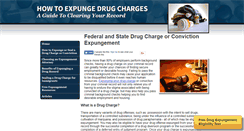 Desktop Screenshot of expungedrugcharge.com